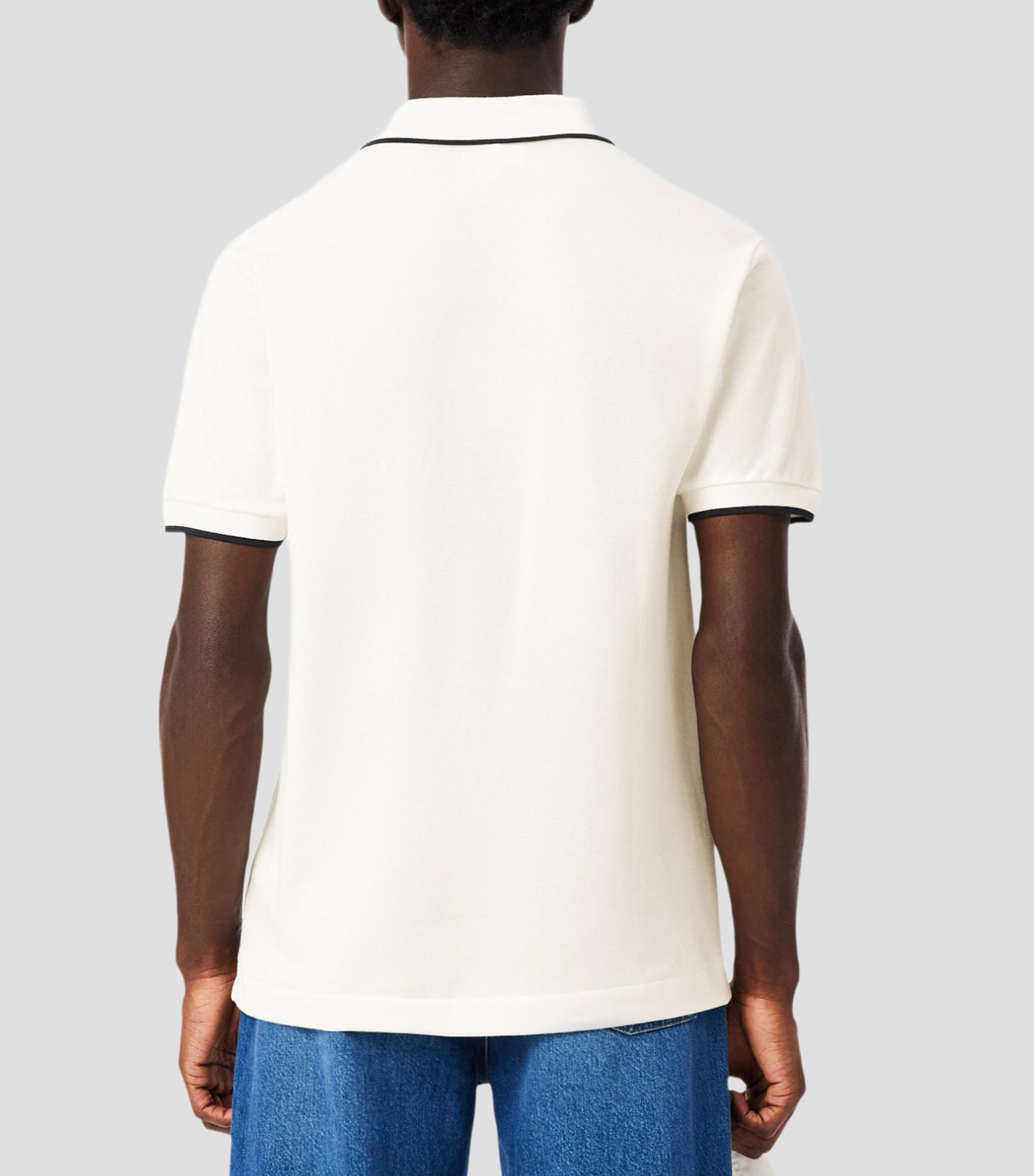 Playera tipo polo manga corta lisa Hombre